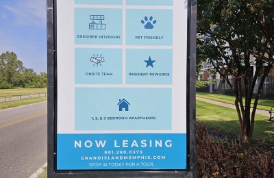 Custom Real Estate Signs for GRAND ISLAND APARTMENT HOMES by Sign Engine Ears